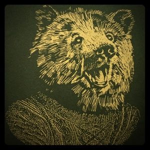 Merona bear in a sweatshirt sweatshirt